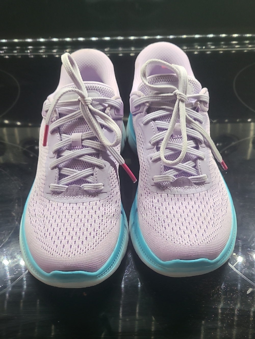 Skechers Lilac and Teal Athletic Sneakers